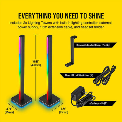 Icue LT100 Smart Lighting Tower Starter Kit