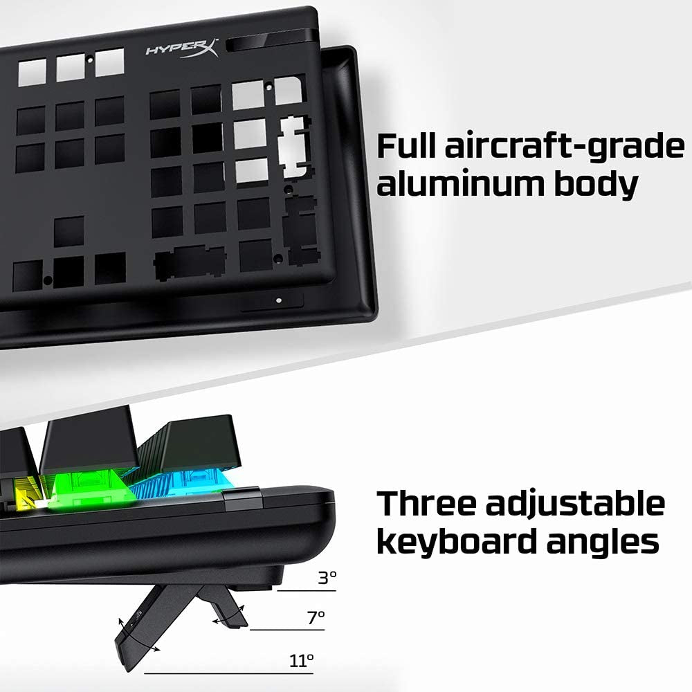 Alloy Origins - Mechanical Gaming Keyboard, Software-Controlled Light & Macro Customization, Compact Form Factor, RGB LED Backlit - Linear  Red Switch