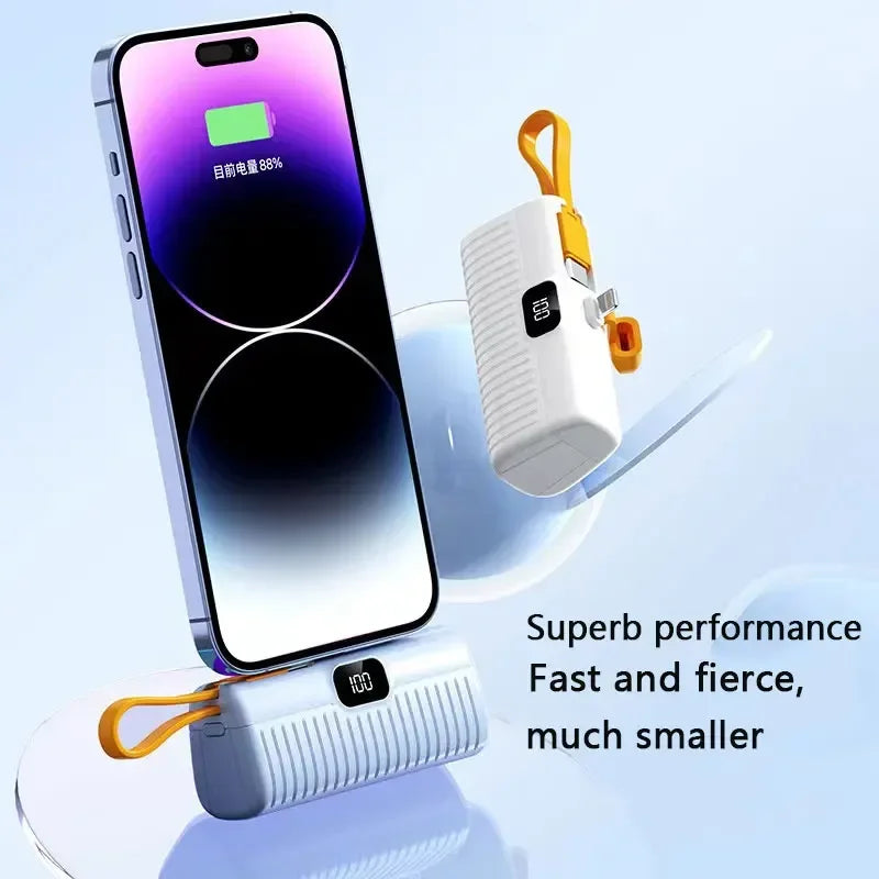 30000Mah Portable Mini Power Bank Ultra-Large Capacity Universal Wireless Fast Charging Power Bank Thin Lightweight Power Bank